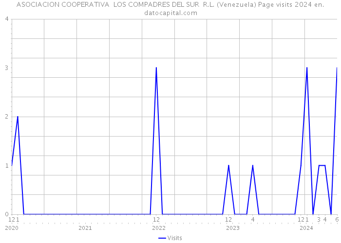 ASOCIACION COOPERATIVA LOS COMPADRES DEL SUR R.L. (Venezuela) Page visits 2024 