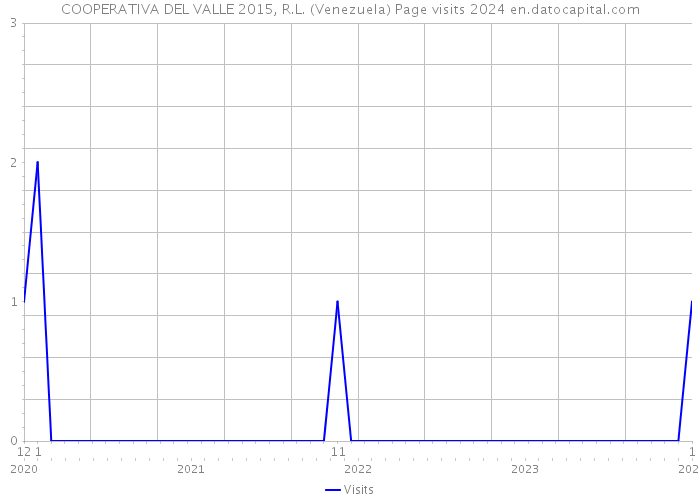 COOPERATIVA DEL VALLE 2015, R.L. (Venezuela) Page visits 2024 