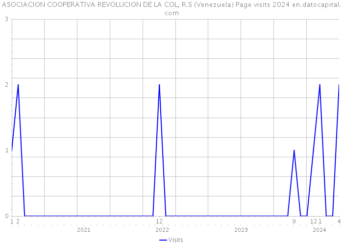 ASOCIACION COOPERATIVA REVOLUCION DE LA COL, R.S (Venezuela) Page visits 2024 