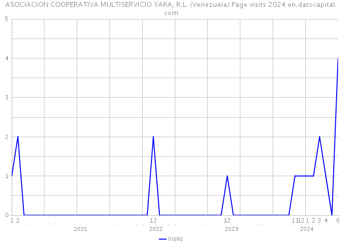 ASOCIACION COOPERATIVA MULTISERVICIO YARA, R.L. (Venezuela) Page visits 2024 