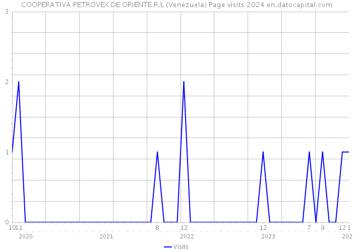 COOPERATIVA PETROVEX DE ORIENTE R.L (Venezuela) Page visits 2024 
