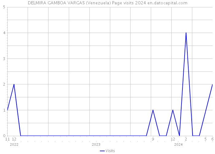 DELMIRA GAMBOA VARGAS (Venezuela) Page visits 2024 