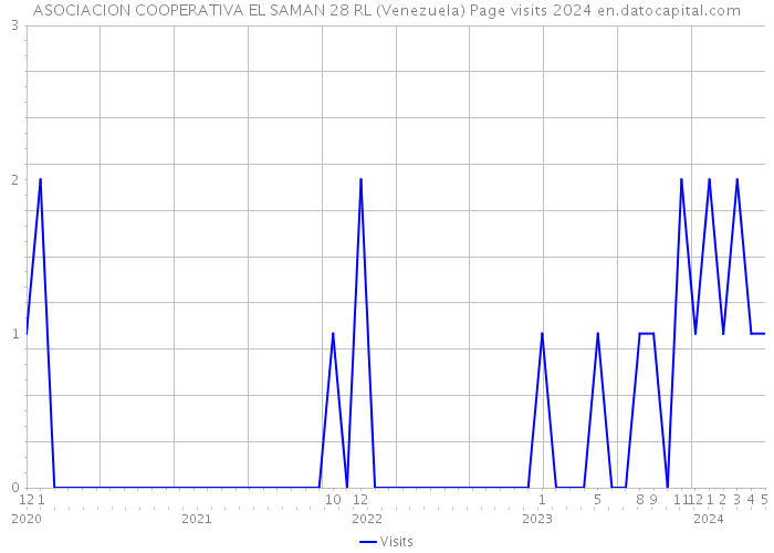 ASOCIACION COOPERATIVA EL SAMAN 28 RL (Venezuela) Page visits 2024 