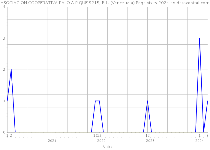 ASOCIACION COOPERATIVA PALO A PIQUE 3215, R.L. (Venezuela) Page visits 2024 