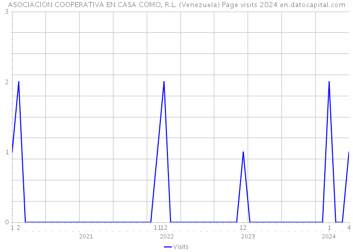 ASOCIACION COOPERATIVA EN CASA COMO, R.L. (Venezuela) Page visits 2024 