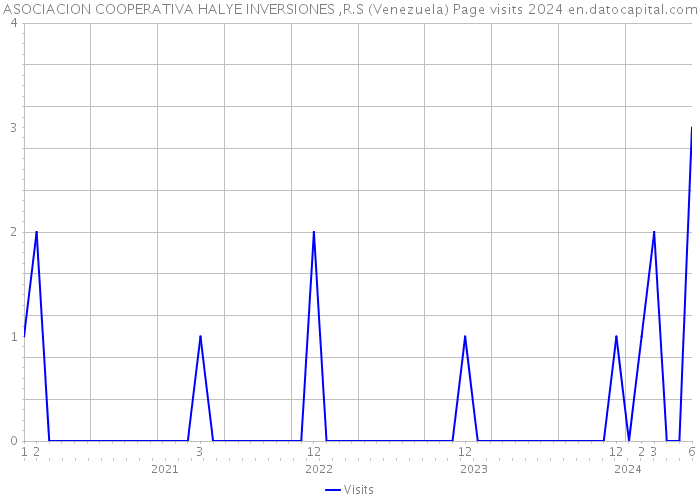 ASOCIACION COOPERATIVA HALYE INVERSIONES ,R.S (Venezuela) Page visits 2024 