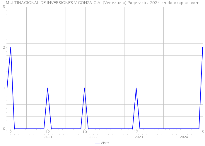 MULTINACIONAL DE INVERSIONES VIGONZA C.A. (Venezuela) Page visits 2024 