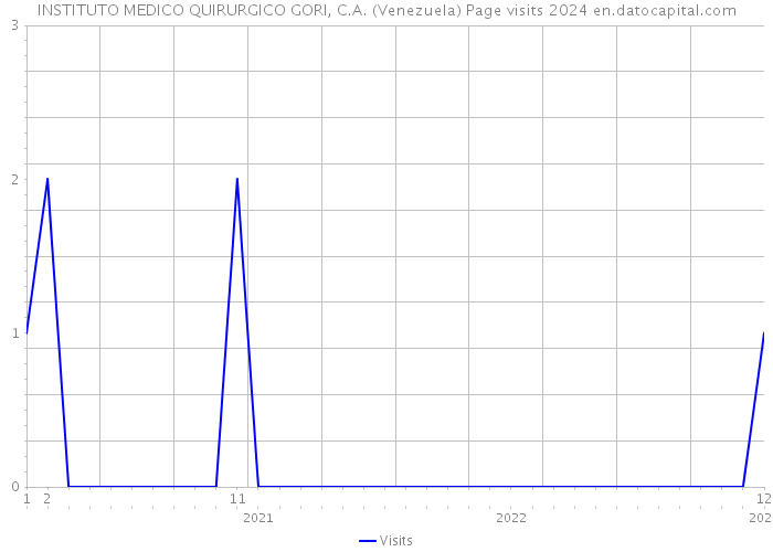 INSTITUTO MEDICO QUIRURGICO GORI, C.A. (Venezuela) Page visits 2024 
