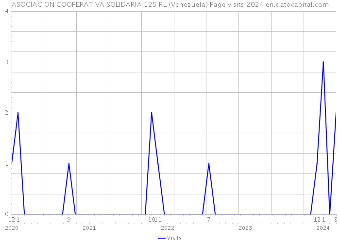 ASOCIACION COOPERATIVA SOLIDARIA 125 RL (Venezuela) Page visits 2024 