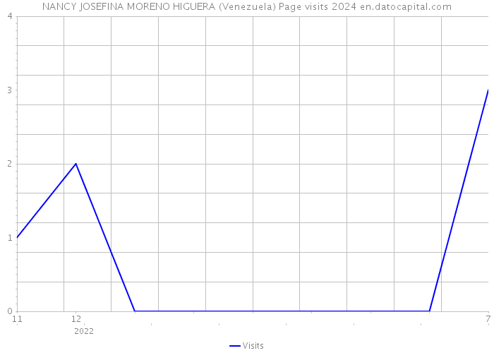 NANCY JOSEFINA MORENO HIGUERA (Venezuela) Page visits 2024 