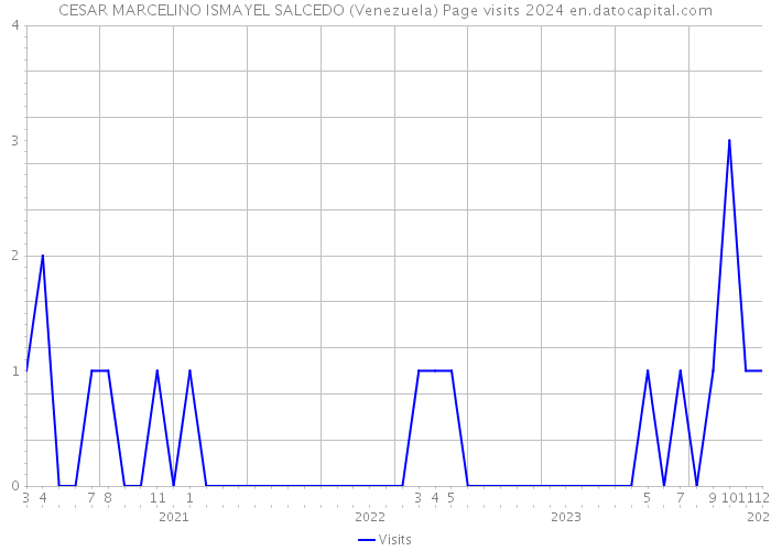 CESAR MARCELINO ISMAYEL SALCEDO (Venezuela) Page visits 2024 