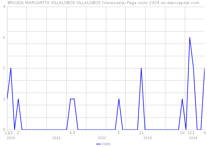 BRIGIDA MARGARITA VILLALOBOS VILLALOBOS (Venezuela) Page visits 2024 