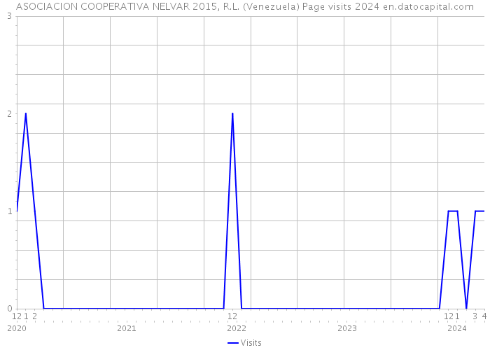 ASOCIACION COOPERATIVA NELVAR 2015, R.L. (Venezuela) Page visits 2024 