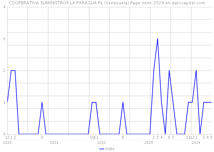 COOPERATIVA SUMINISTROS LA PARAGUA RL (Venezuela) Page visits 2024 