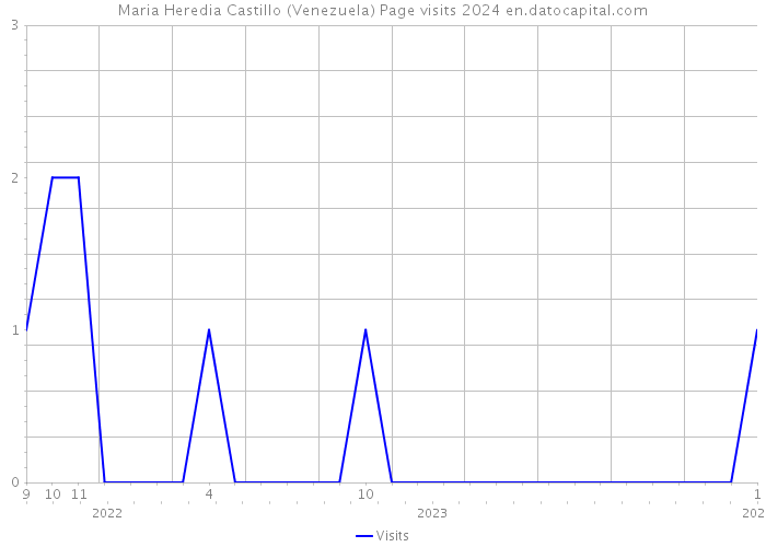 Maria Heredia Castillo (Venezuela) Page visits 2024 