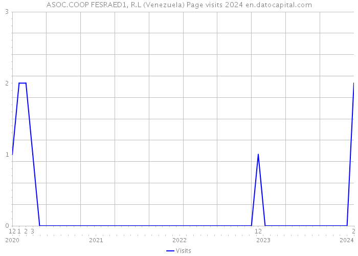 ASOC.COOP FESRAED1, R.L (Venezuela) Page visits 2024 
