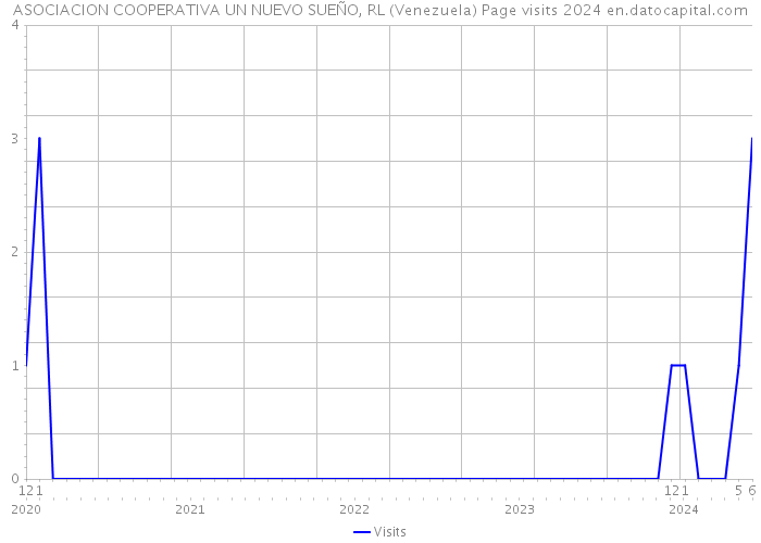 ASOCIACION COOPERATIVA UN NUEVO SUEÑO, RL (Venezuela) Page visits 2024 