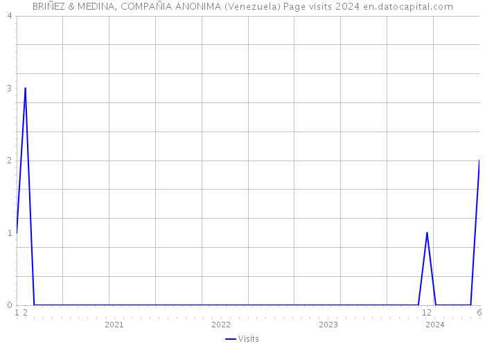 BRIÑEZ & MEDINA, COMPAÑIA ANONIMA (Venezuela) Page visits 2024 