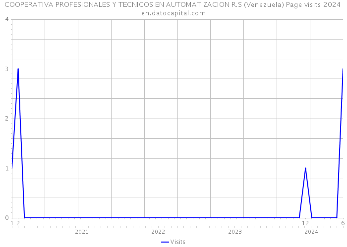 COOPERATIVA PROFESIONALES Y TECNICOS EN AUTOMATIZACION R.S (Venezuela) Page visits 2024 