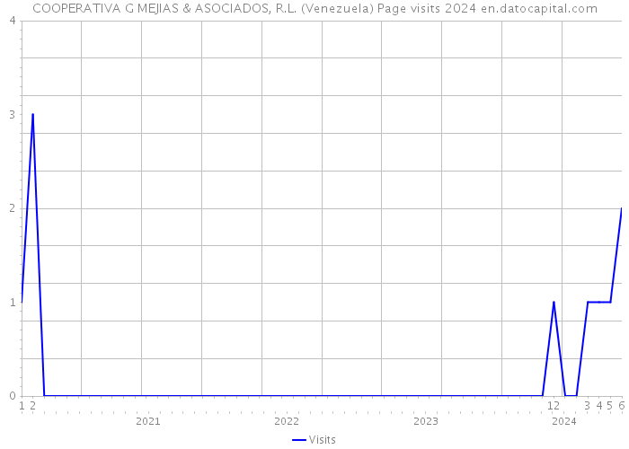 COOPERATIVA G MEJIAS & ASOCIADOS, R.L. (Venezuela) Page visits 2024 