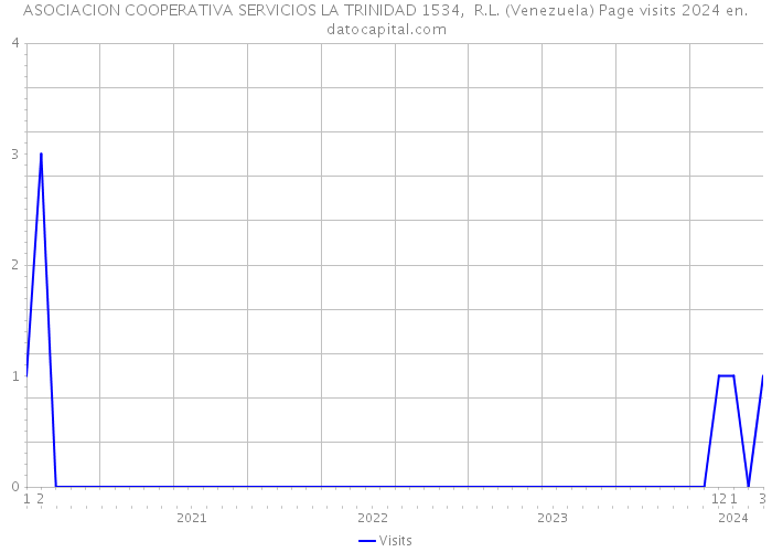 ASOCIACION COOPERATIVA SERVICIOS LA TRINIDAD 1534, R.L. (Venezuela) Page visits 2024 