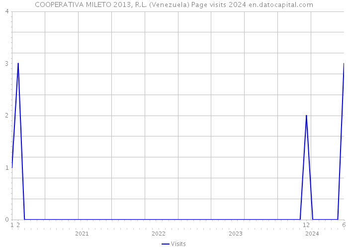 COOPERATIVA MILETO 2013, R.L. (Venezuela) Page visits 2024 