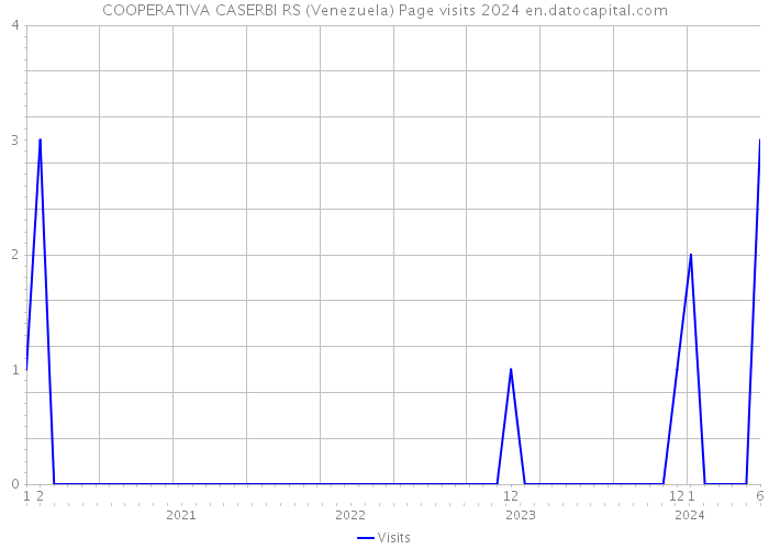 COOPERATIVA CASERBI RS (Venezuela) Page visits 2024 