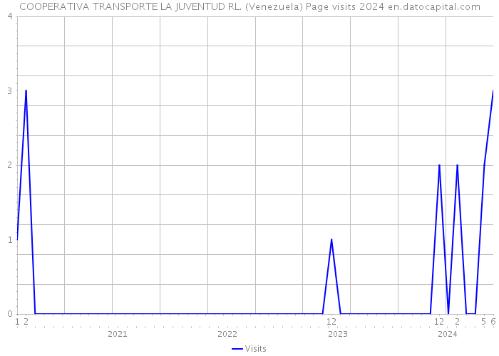 COOPERATIVA TRANSPORTE LA JUVENTUD RL. (Venezuela) Page visits 2024 