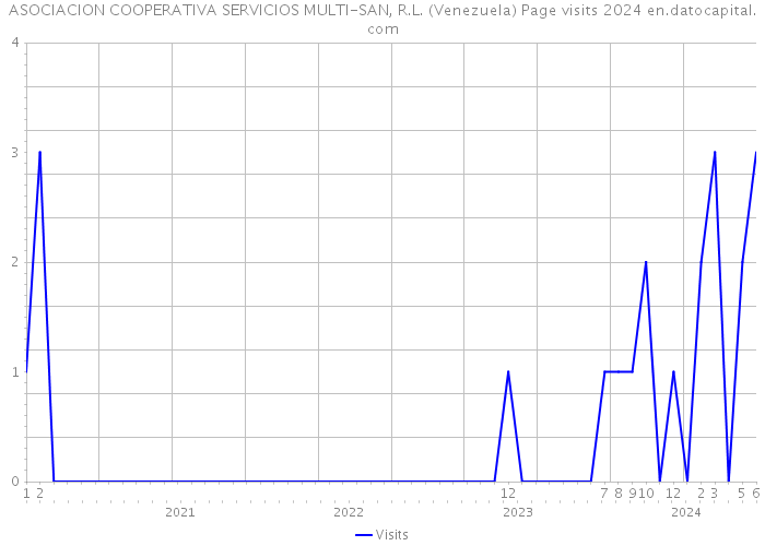 ASOCIACION COOPERATIVA SERVICIOS MULTI-SAN, R.L. (Venezuela) Page visits 2024 