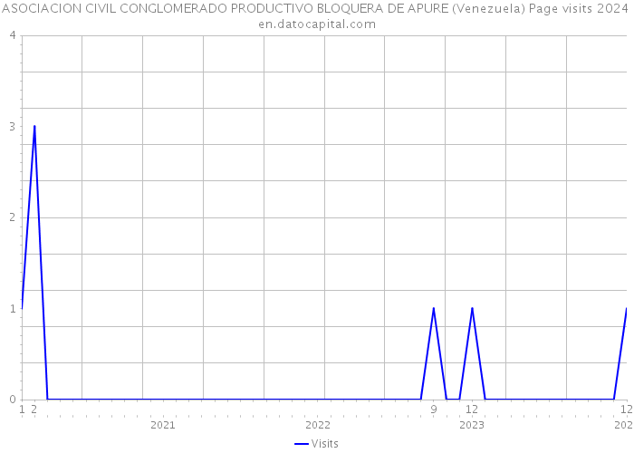 ASOCIACION CIVIL CONGLOMERADO PRODUCTIVO BLOQUERA DE APURE (Venezuela) Page visits 2024 