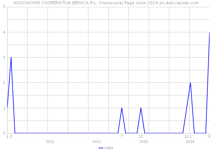 ASOCIACION COOPERATIVA BERACA R.L. (Venezuela) Page visits 2024 