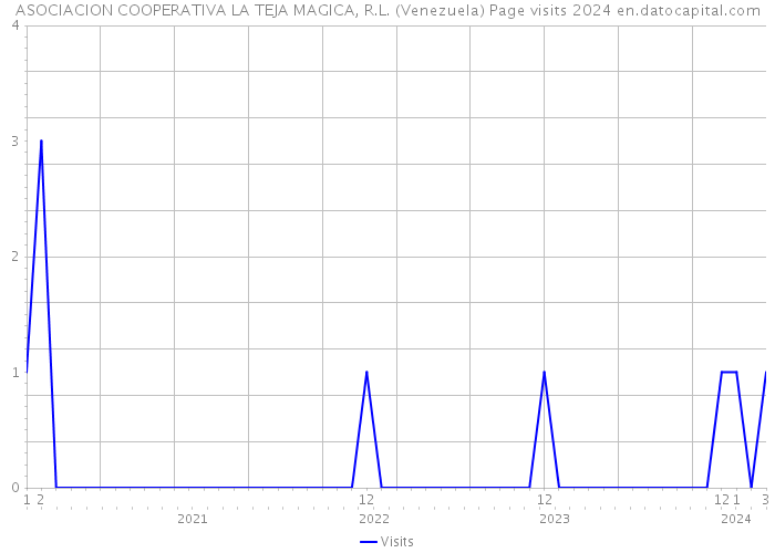 ASOCIACION COOPERATIVA LA TEJA MAGICA, R.L. (Venezuela) Page visits 2024 