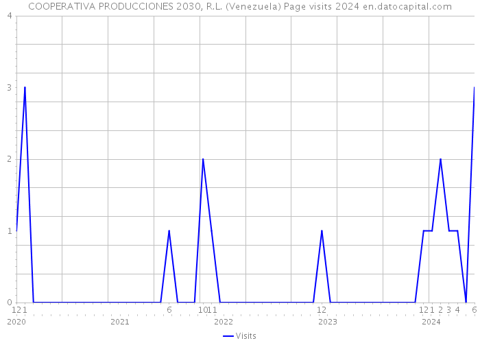 COOPERATIVA PRODUCCIONES 2030, R.L. (Venezuela) Page visits 2024 