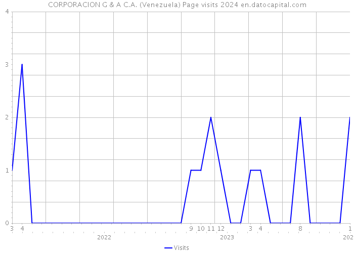 CORPORACION G & A C.A. (Venezuela) Page visits 2024 