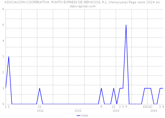 ASOCIACION COOPERATIVA PUNTO EXPRESS DE SERVICIOS, R.L. (Venezuela) Page visits 2024 