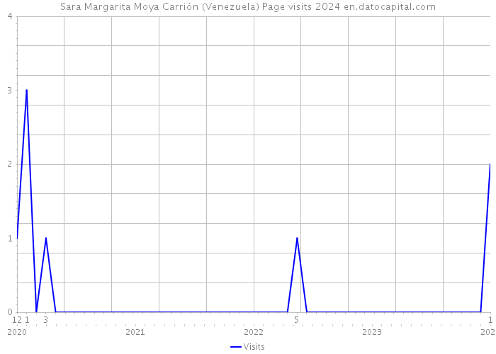 Sara Margarita Moya Carrión (Venezuela) Page visits 2024 