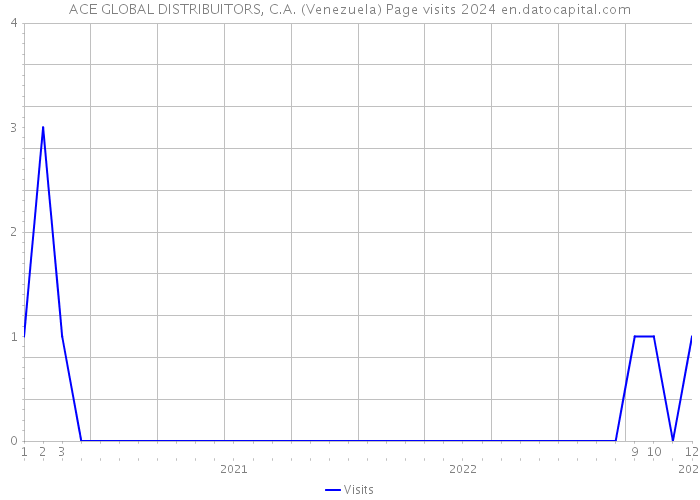 ACE GLOBAL DISTRIBUITORS, C.A. (Venezuela) Page visits 2024 