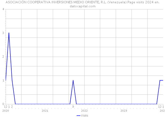 ASOCIACIÓN COOPERATIVA INVERSIONES MEDIO ORIENTE, R.L. (Venezuela) Page visits 2024 