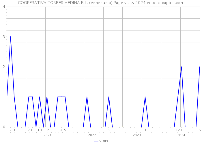 COOPERATIVA TORRES MEDINA R.L. (Venezuela) Page visits 2024 