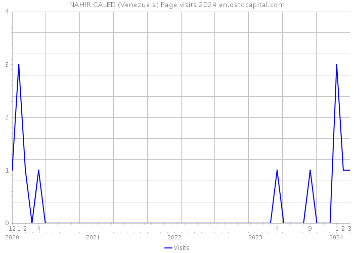 NAHIR CALED (Venezuela) Page visits 2024 