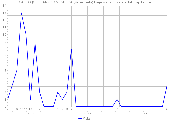 RICARDO JOSE CARRIZO MENDOZA (Venezuela) Page visits 2024 