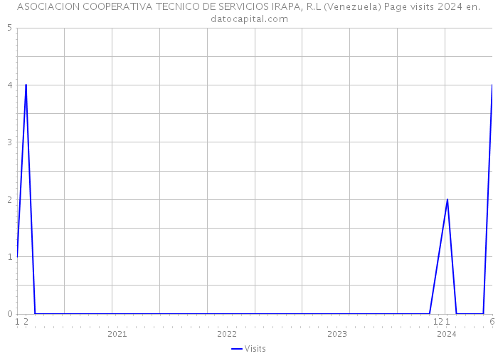 ASOCIACION COOPERATIVA TECNICO DE SERVICIOS IRAPA, R.L (Venezuela) Page visits 2024 