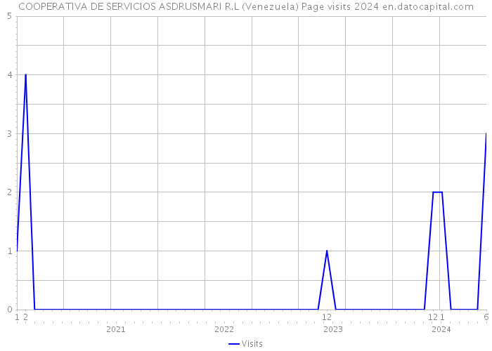 COOPERATIVA DE SERVICIOS ASDRUSMARI R.L (Venezuela) Page visits 2024 