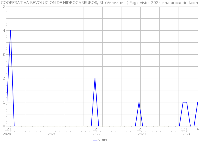COOPERATIVA REVOLUCION DE HIDROCARBUROS, RL (Venezuela) Page visits 2024 