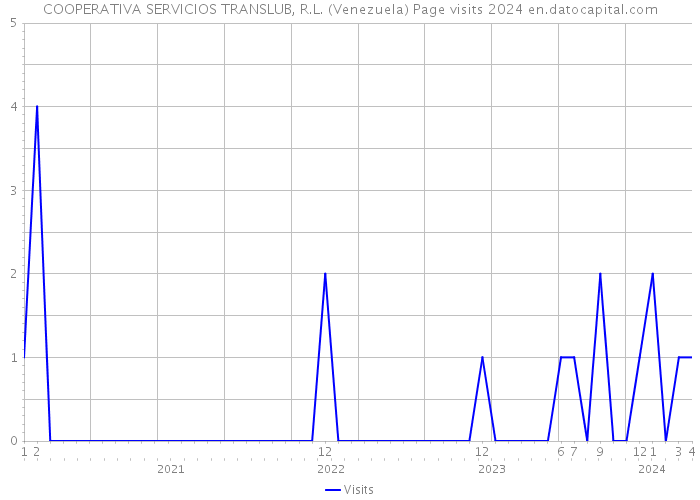COOPERATIVA SERVICIOS TRANSLUB, R.L. (Venezuela) Page visits 2024 