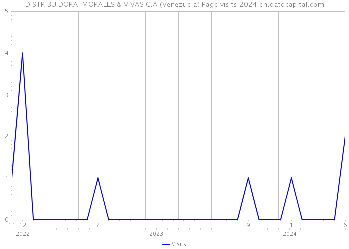 DISTRIBUIDORA MORALES & VIVAS C.A (Venezuela) Page visits 2024 