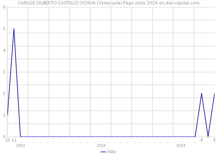 CARLOS GILBERTO CASTILLO OCHOA (Venezuela) Page visits 2024 