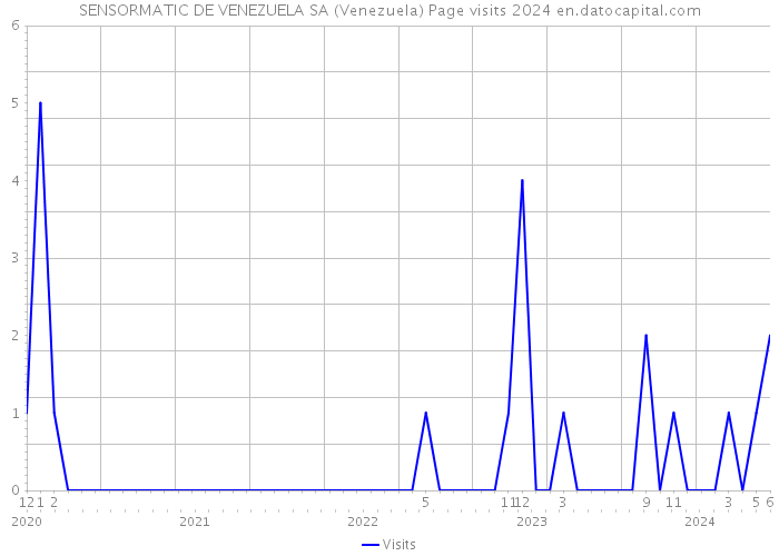 SENSORMATIC DE VENEZUELA SA (Venezuela) Page visits 2024 