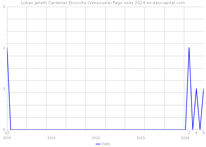 Lidian Janeth Cardenas Escorche (Venezuela) Page visits 2024 