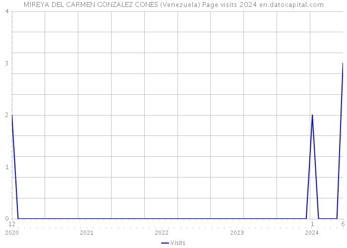 MIREYA DEL CARMEN GONZALEZ CONES (Venezuela) Page visits 2024 
